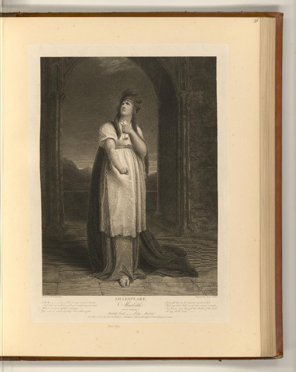 Druckgrafiken nach Richard Westall, Macbeth, Act I, Scene V, Inv. Nr.: England nach Sektionen I…