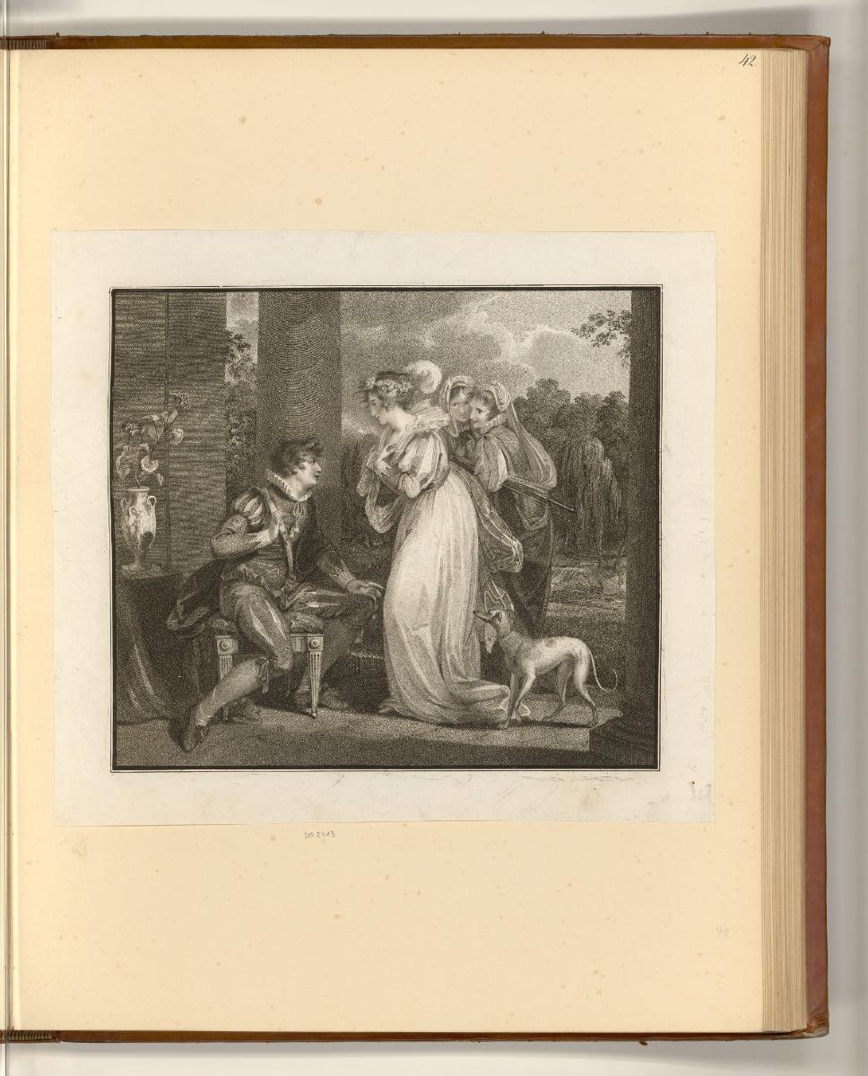 Druckgrafiken nach Richard Westall, The Rose Bud, Inv. Nr.: England nach Sektionen II/25, E/II/…