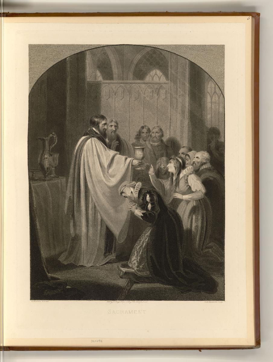 Druckgrafiken nach Richard Westall, Sacrament, Inv. Nr.: England nach Sektionen II/25, E/II/25/…