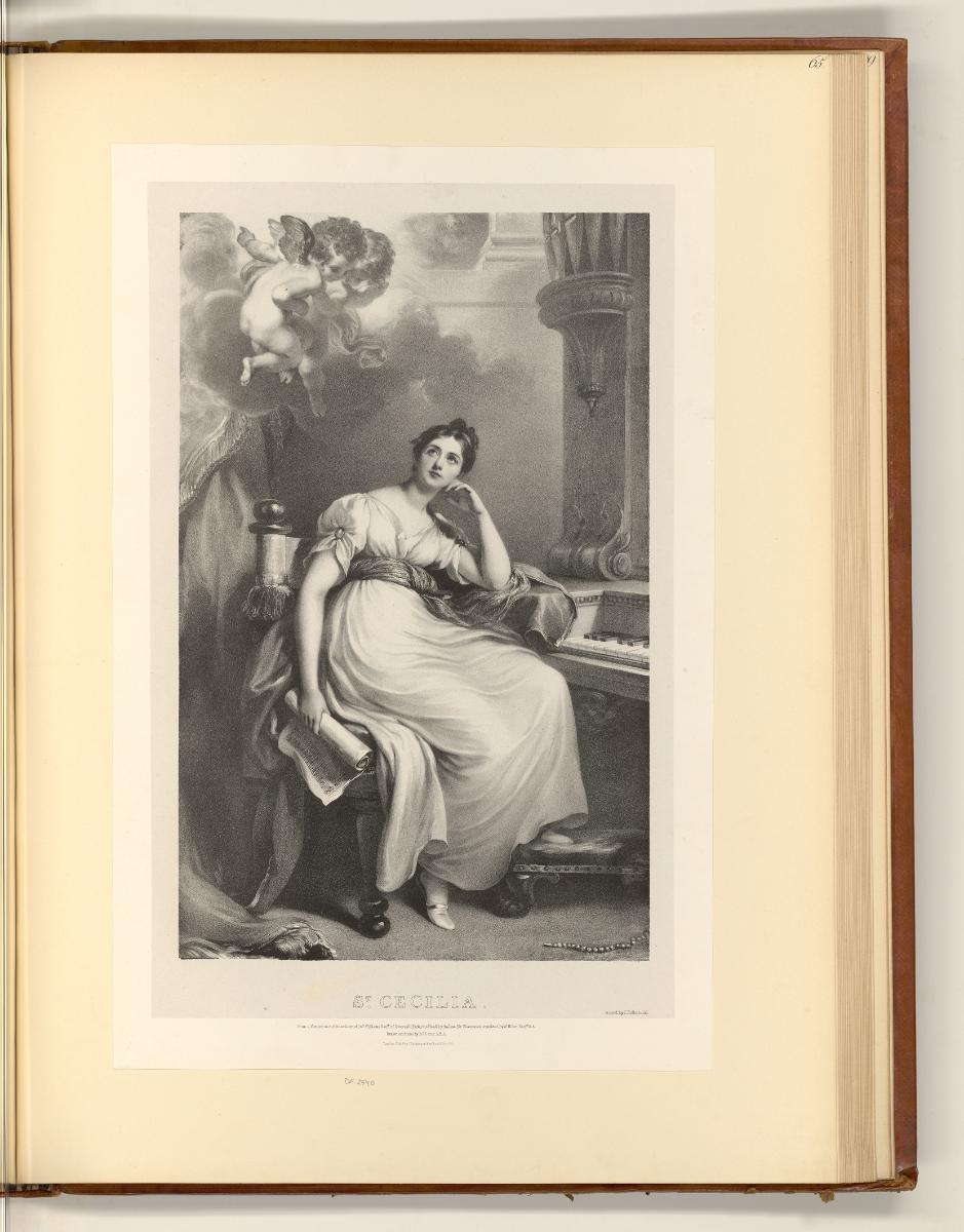 Druckgrafiken nach Sir Thomas Lawrence, St. Cecilia, Inv. Nr.: England nach Sektionen II/28, E/…