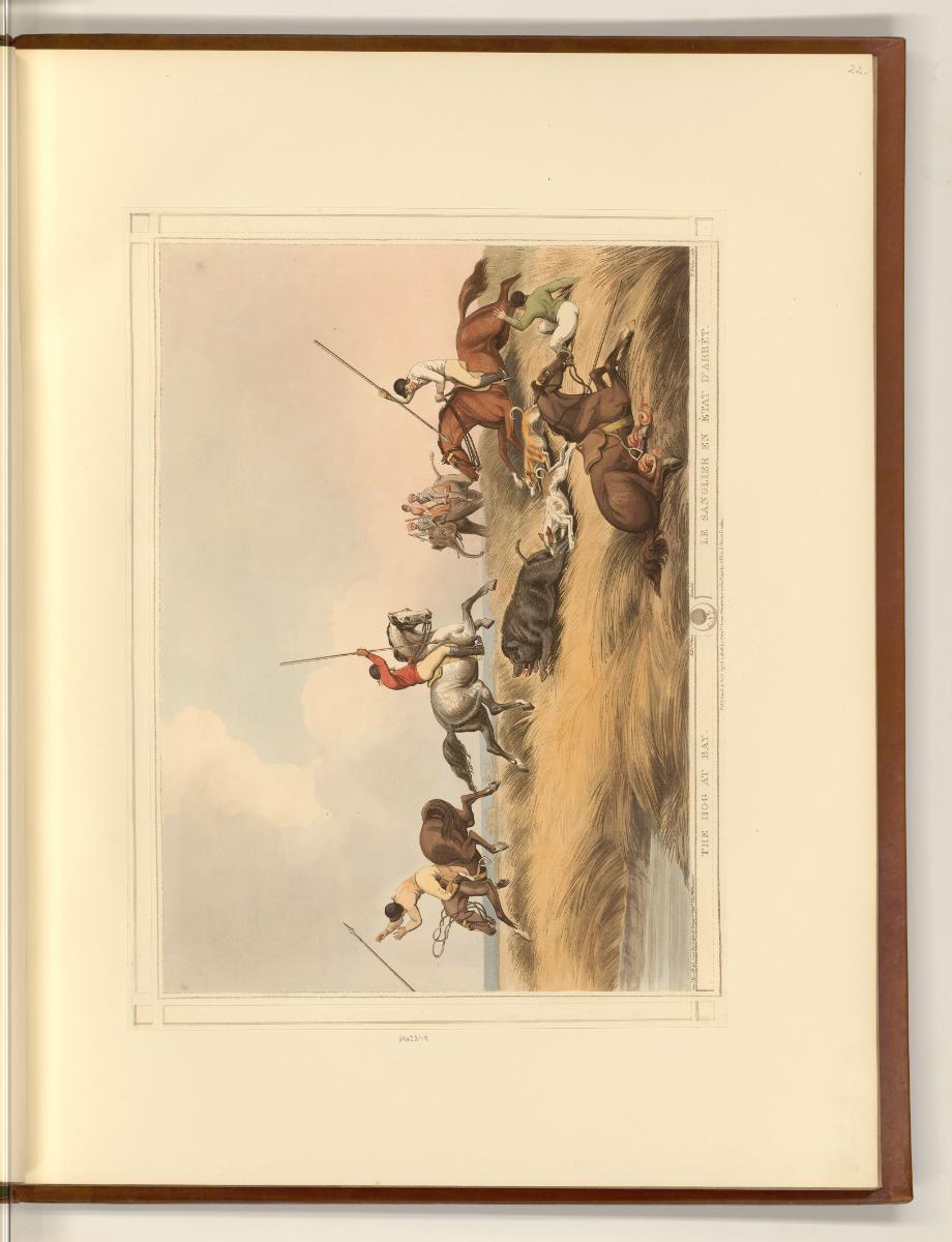 Britische Druckgrafik des frühen 19. Jahrhunderts mit indischen und griechischen Sujets, The ho…