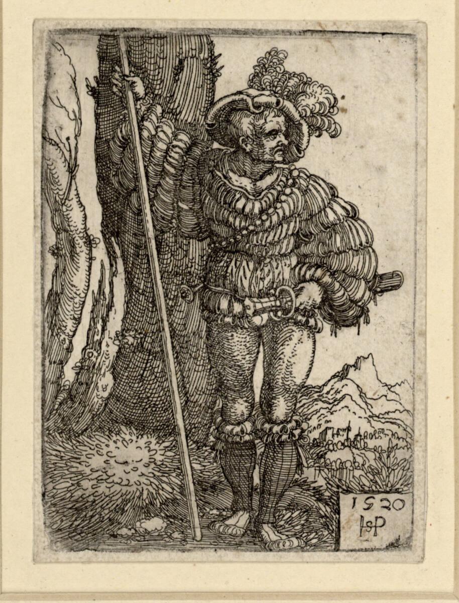 Sebald Beham, Ein Landsknecht, Inv. Nr.: DG1930/1256