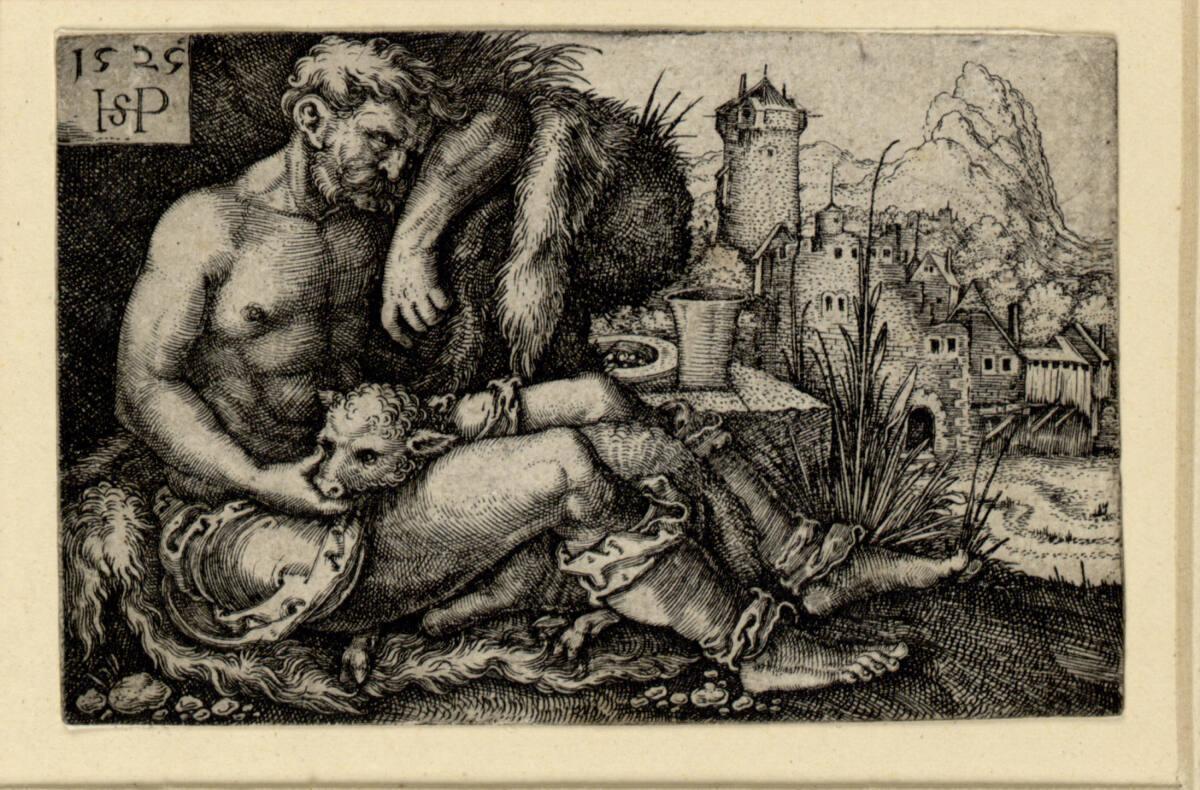 Sebald Beham, Der Hirt, Inv. Nr.: DG1930/1275