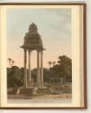 Aquatinten von Thomas und William Daniell mit Ansichten von Indien, A Pavillion, belonging to a…
