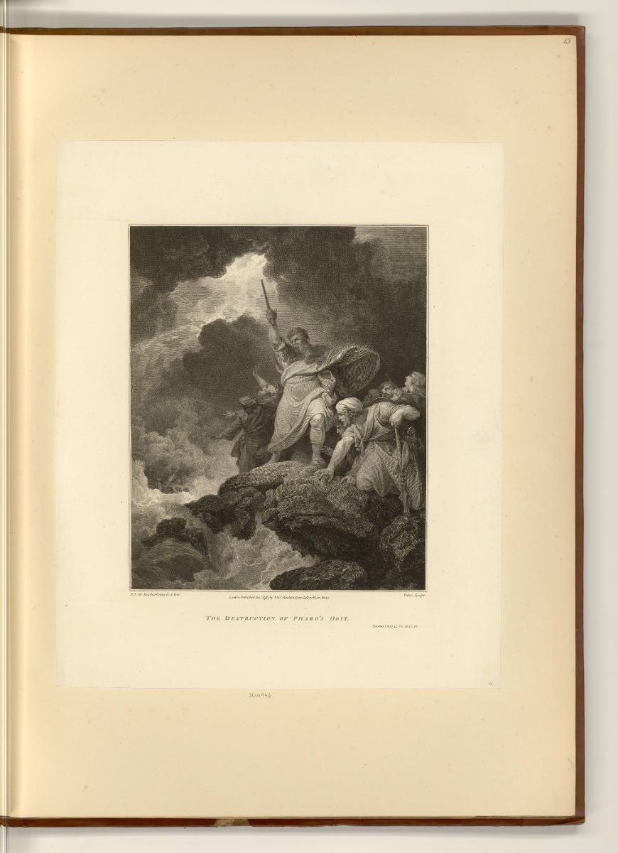 Illustrationen der Macklin-Bibel, The Destruction of Pharo's Host, Inv. Nr.: England nach Sekti…