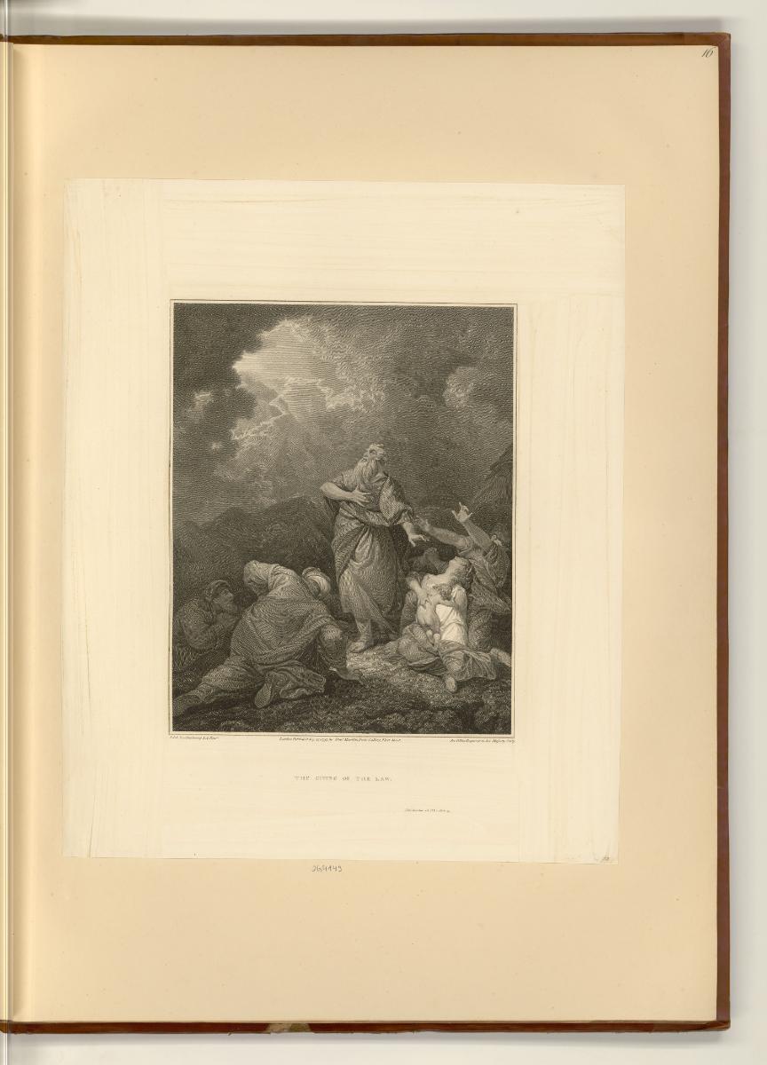 Illustrationen der Macklin-Bibel, The Giving of the Law, Inv. Nr.: England nach Sektionen II/37…