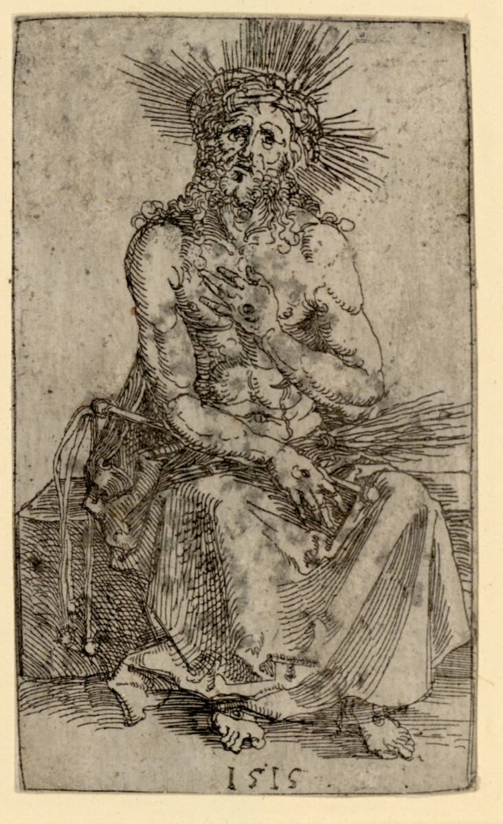 Der Schmerzensmann, sitzend, Albrecht Dürer, 1515