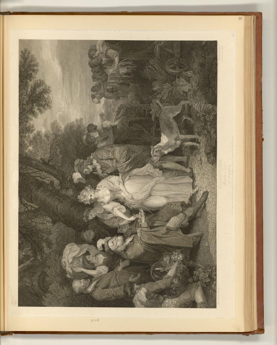 Boydell's Shakespeare Gallerie, Vol. I., Winter's Tale, Act IV, Scene III, Inv. Nr.: England na…