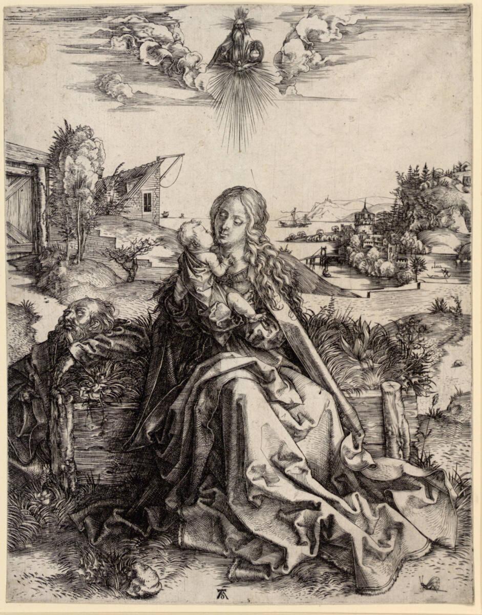 Albrecht Dürer, Die Heilige Familie mit der Libelle, Inv. Nr.: DG1930/1388