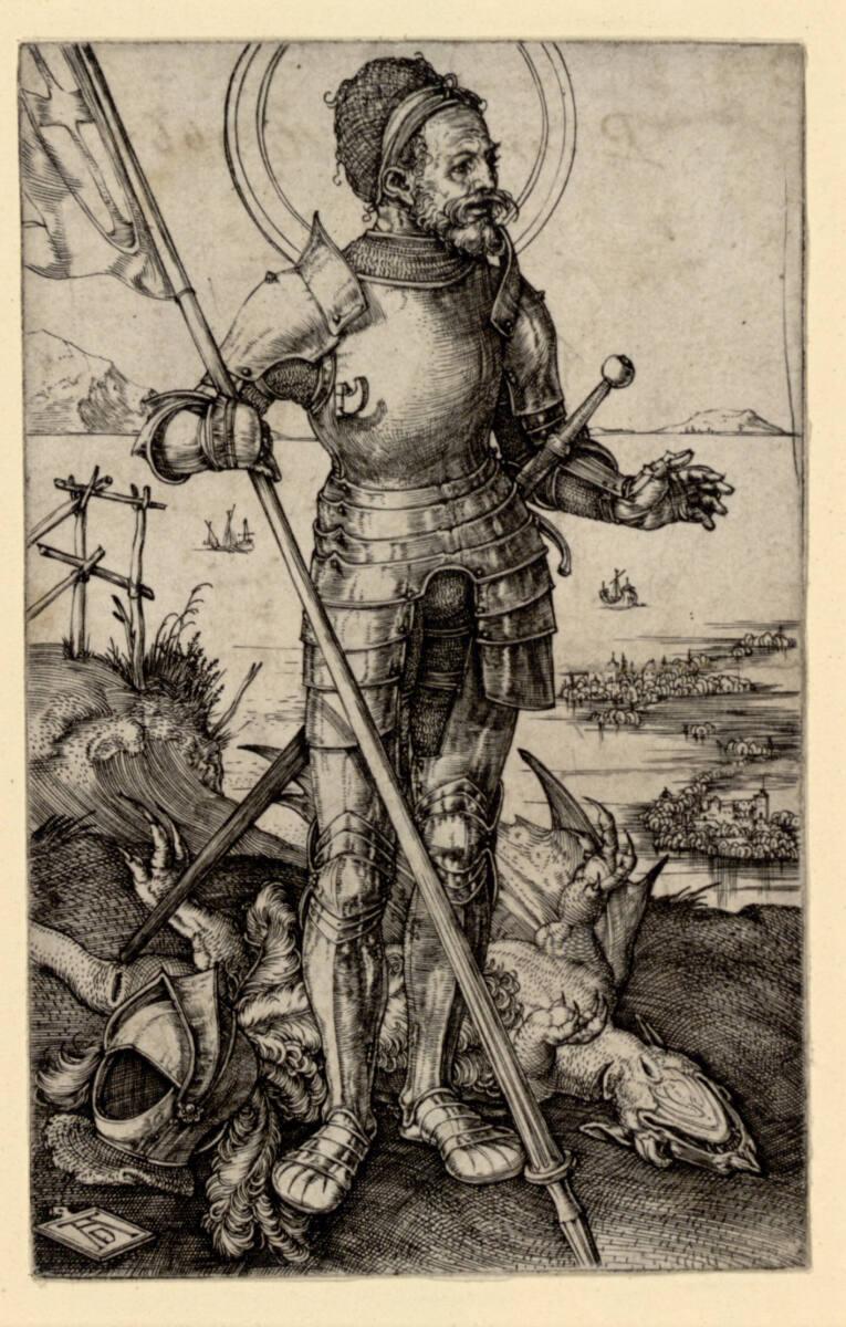 Albrecht Dürer, Der heilige Georg zu Fuß, Inv. Nr.: DG1930/1396
