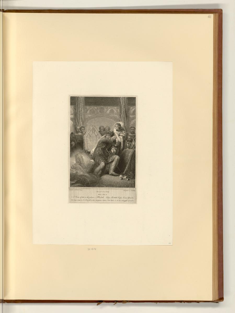 Illustrationen zu Werken von William Shakespeare, Macbeth; Act 3. Scene 4. A room of state in t…