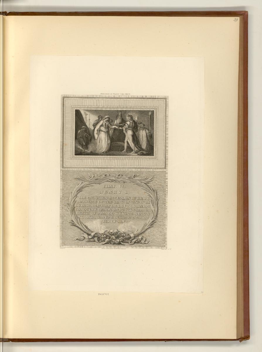 The History of England by Dav. Hume, Illustrations Vol. I., Marriage of Henry the First, Inv. N…