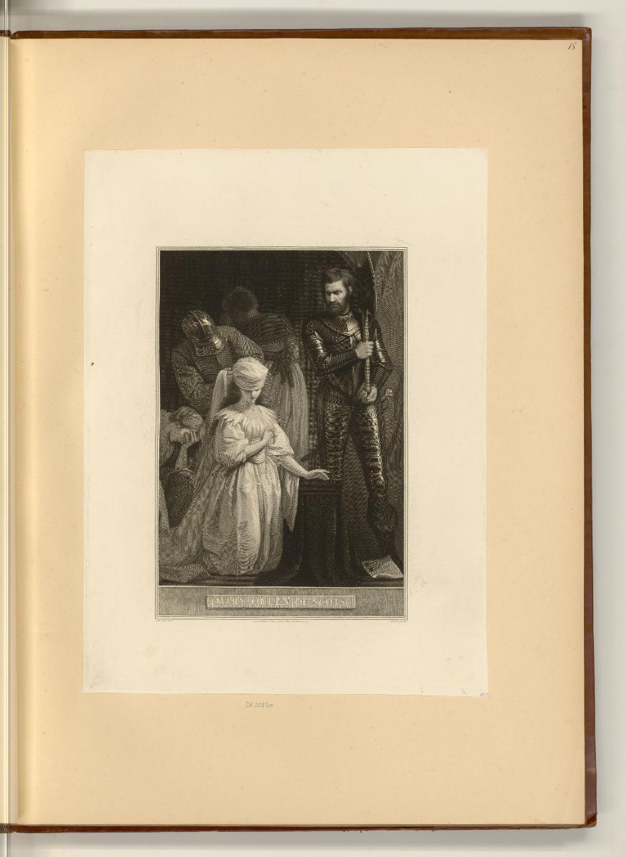 The History of England by Dav. Hume, Illustrations, Vol. II., Mary Queen of Scots, Inv. Nr.: En…