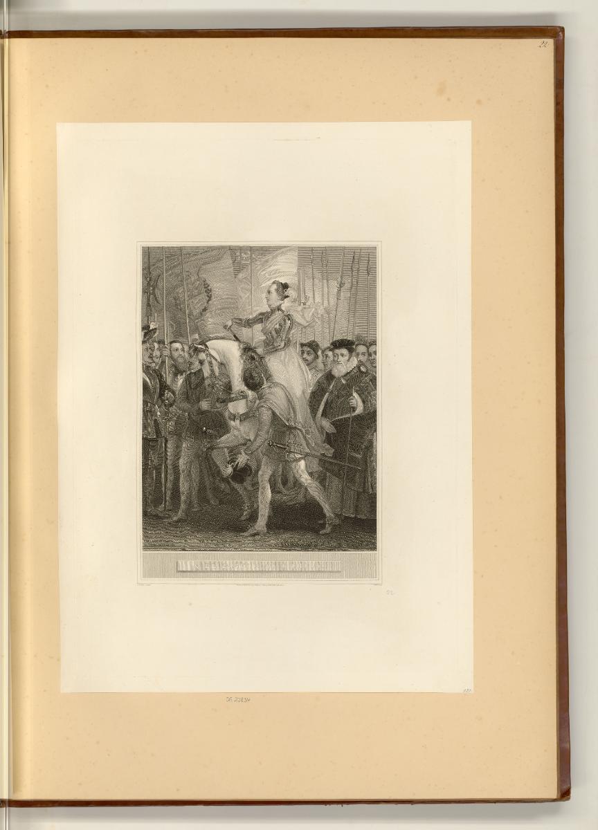 The History of England by Dav. Hume, Illustrations, Vol. II., Q. Elizabeth at Tilbury, Inv. Nr.…