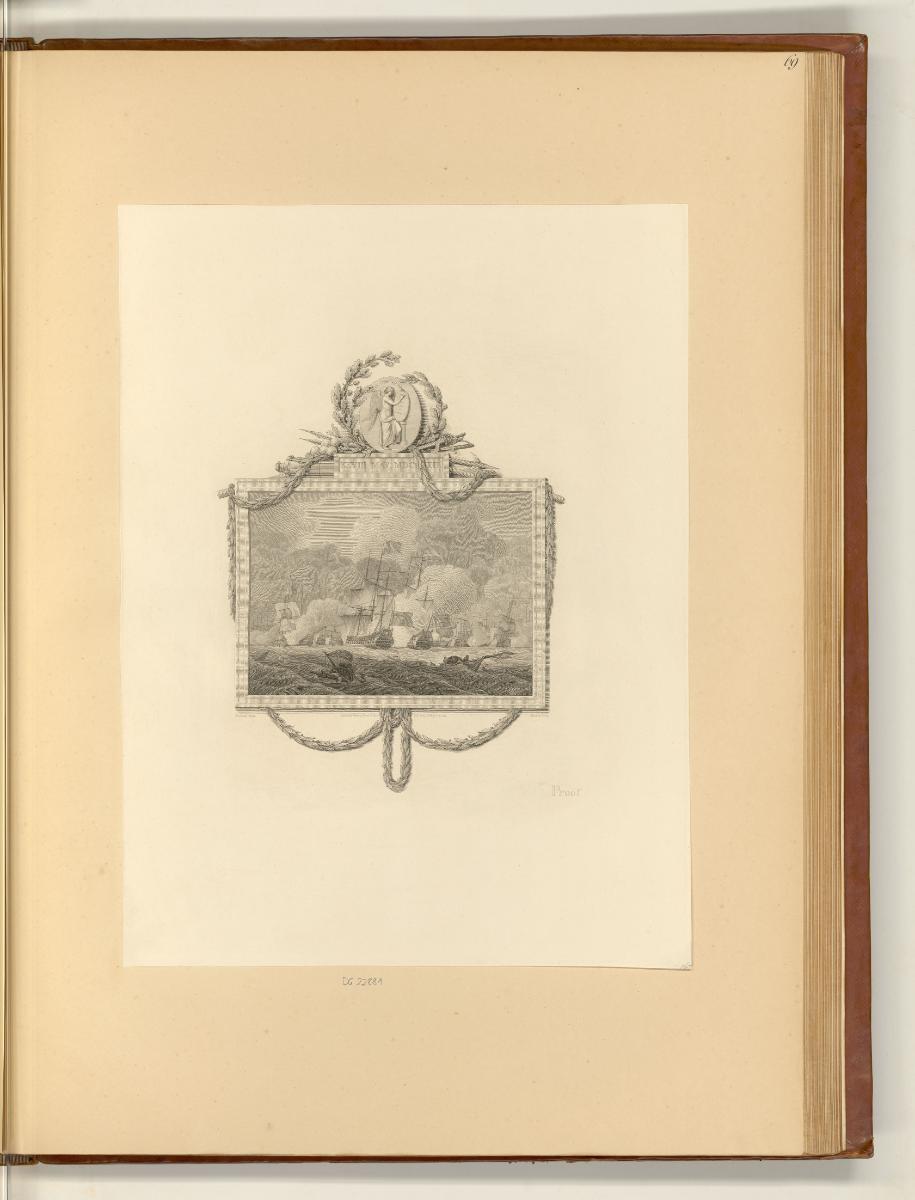 The History of England by Dav. Hume, Illustrations, Vol. II., Seeschlacht in der Solebay, Inv. …