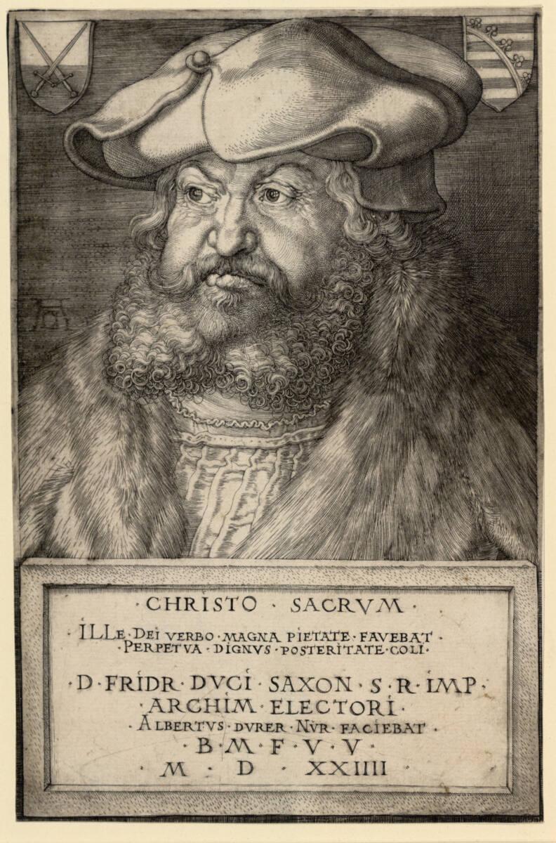 Albrecht Dürer, Friedrich der Weise, Kurfürst von Sachsen, Inv. Nr.: DG1930/1444