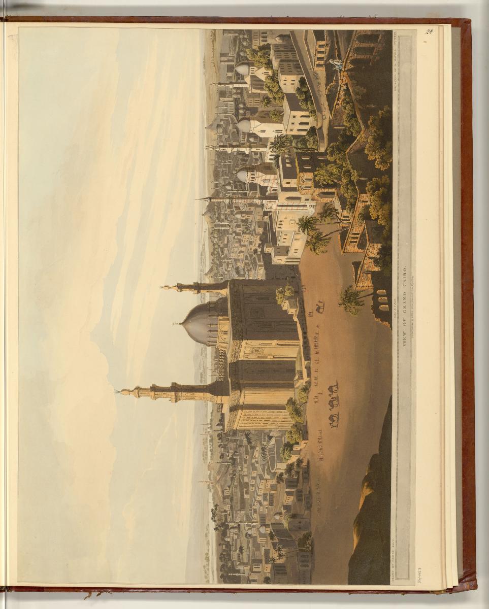 Ansichten zu einer Reise von Henry Salt, View of Grand Cairo, Inv. Nr.: England nach Sektionen …