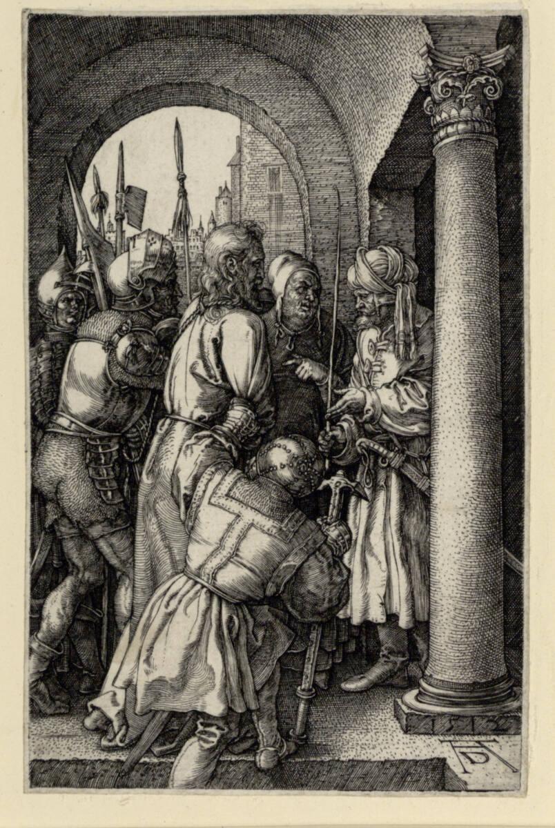 Albrecht Dürer, Christus vor Pilatus (Kupferstich-Passion, 5), Inv. Nr.: DG1930/1457