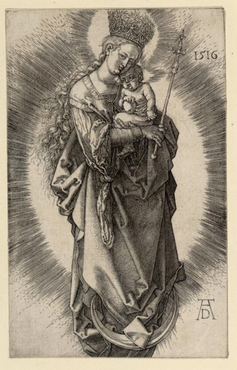 Maria mit Zepter und Sternenkrone, Albrecht Dürer, 1516
