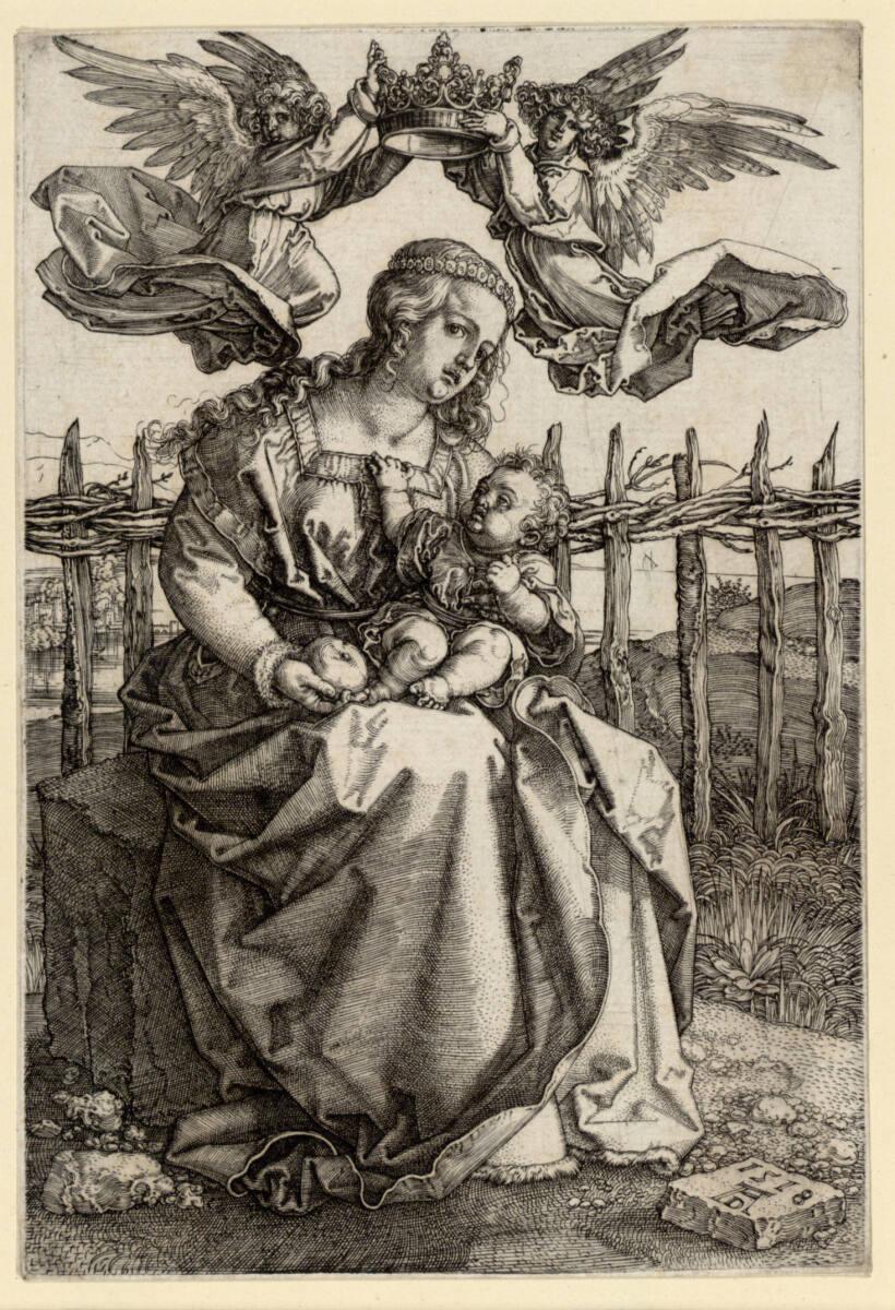 Albrecht Dürer, Die Jungfrau von zwei Engeln gekrönt, Inv. Nr.: DG1930/1489