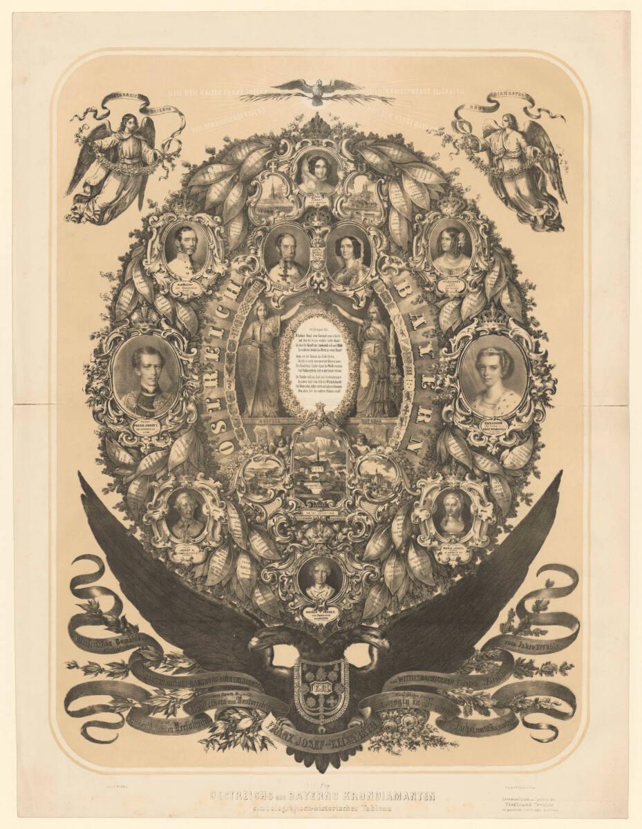 "OESTREICHS UND BAYERNS KRONDIAMANTEN | simbolografisch-historisches Tableau", Inv. Nr.: DG1935…