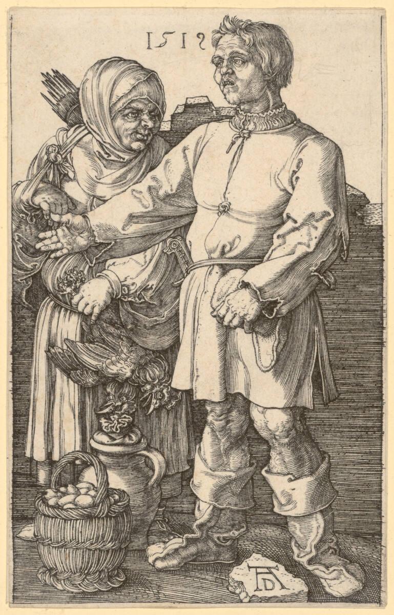 Der Marktbauer und sein Weib, Albrecht Dürer, 1519