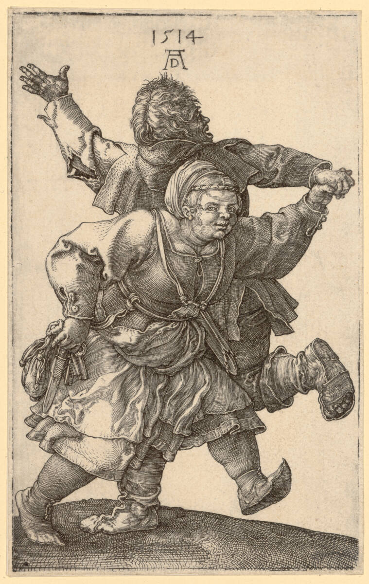 Das tanzende Bauernpaar, Albrecht Dürer, 1514