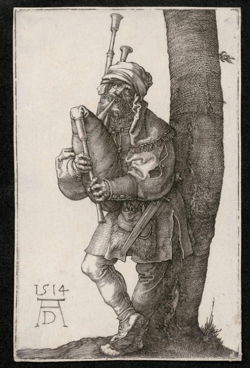 Der Dudelsackpfeifer, Альбрехт Дюрер, 1514