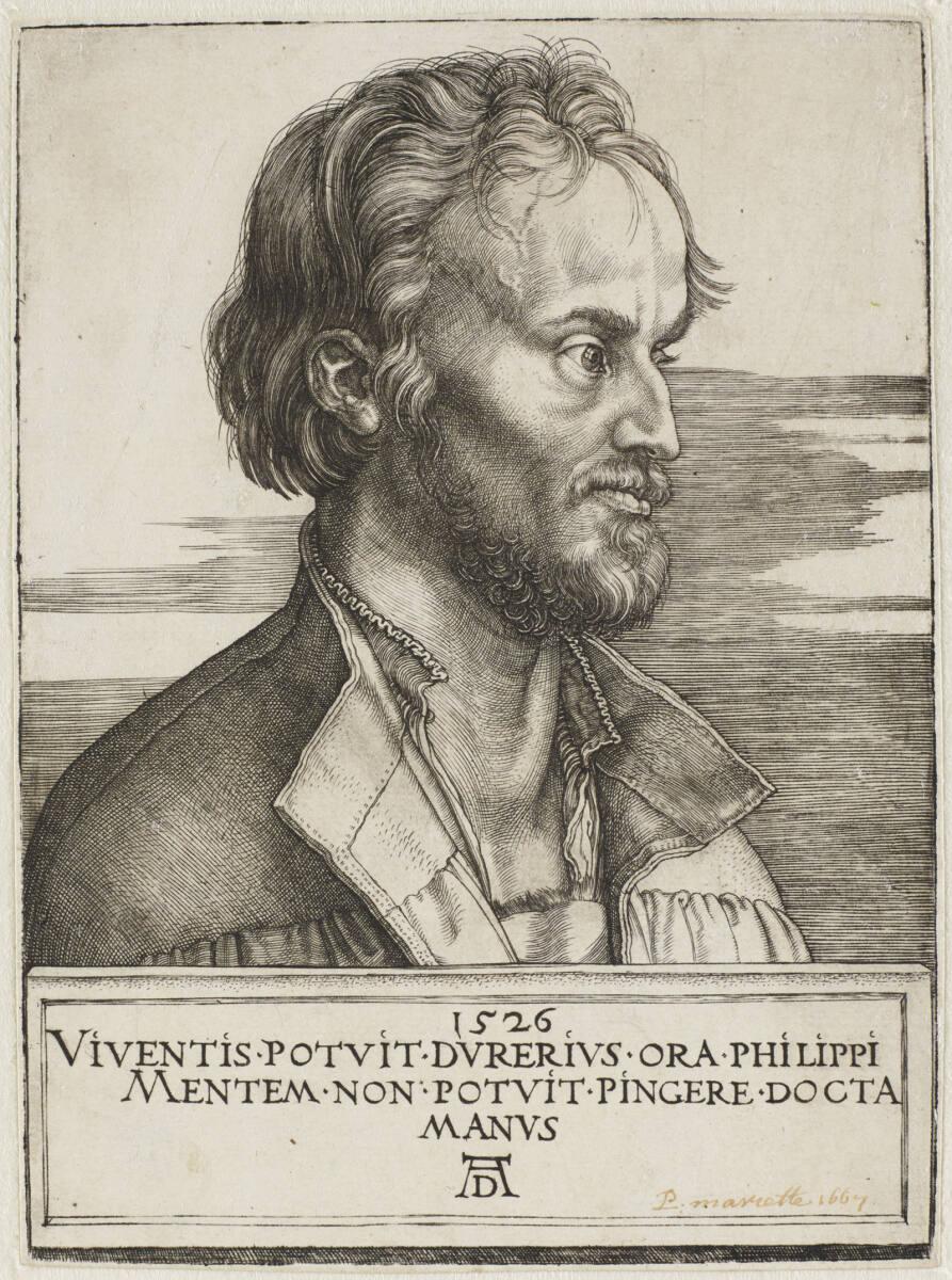 Albrecht Dürer, Philipp Melanchthon, Inv. Nr.: DG1930/1558