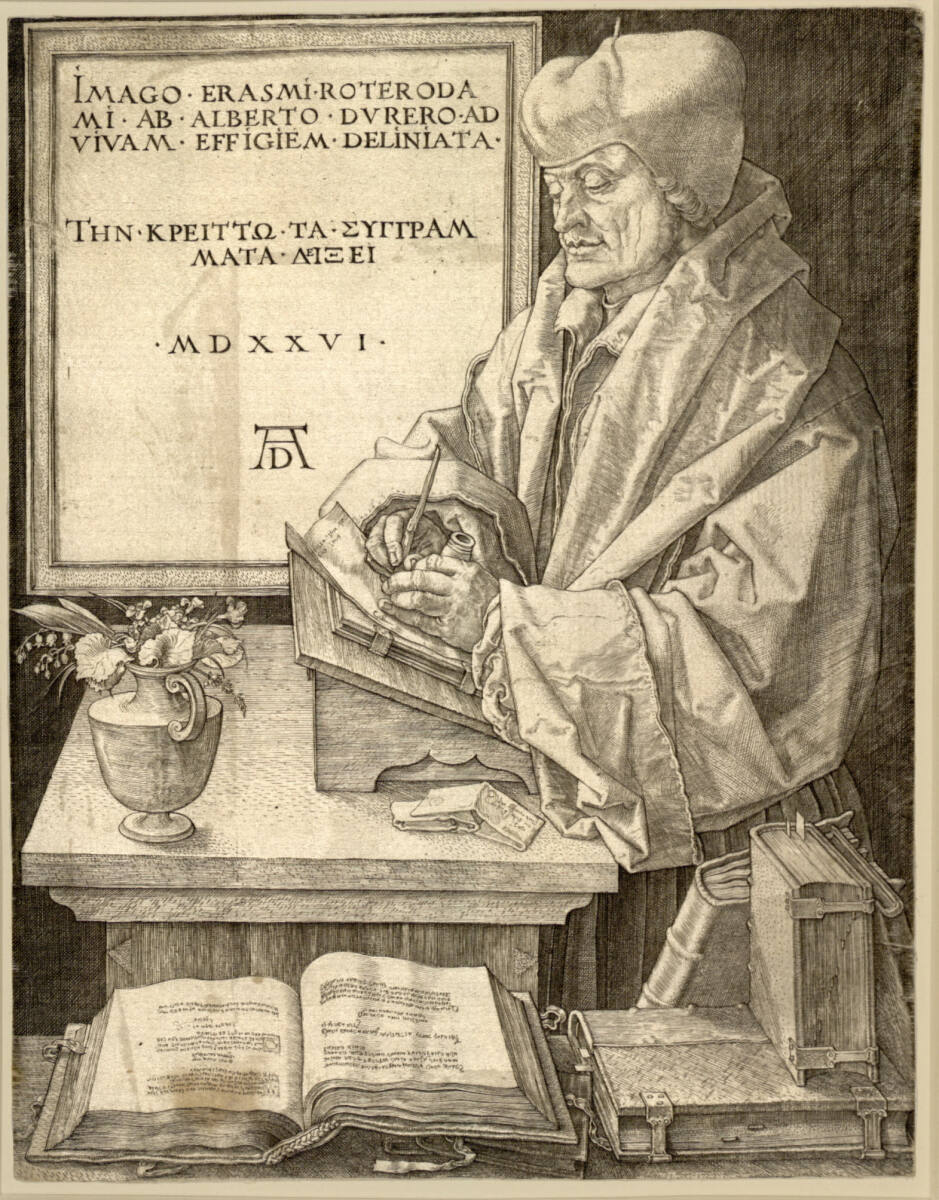 Erasmus von Rotterdam, Albrecht Dürer, 1526