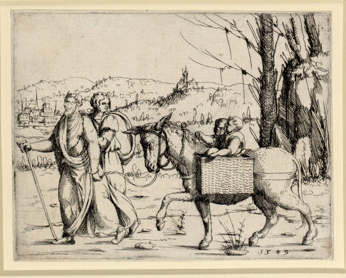 Die Heimkehr des Moses, Augustin Hirschvogel, 1549