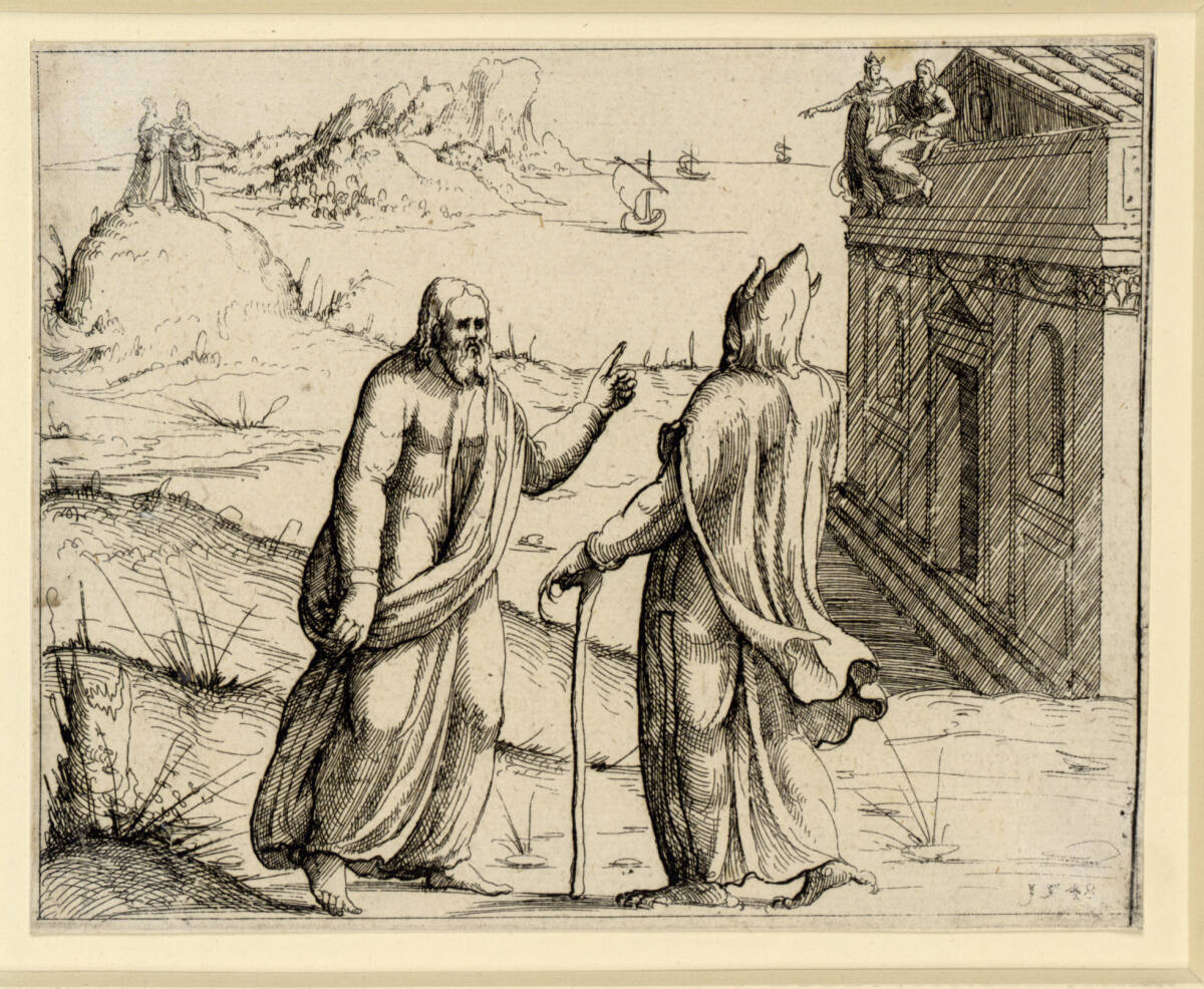 Die Versuchung Christi, Augustin Hirschvogel, 1548