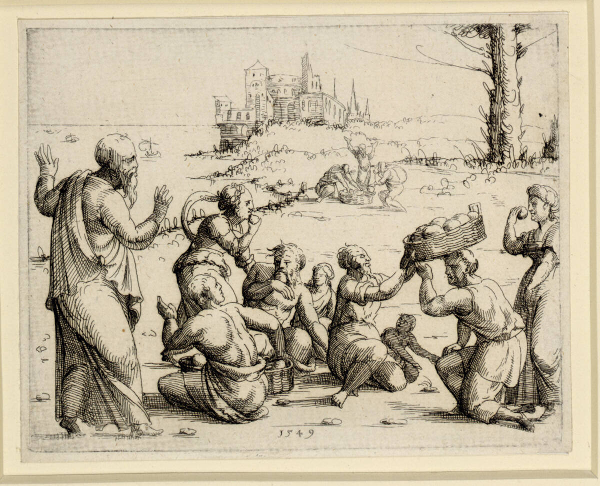 Der Mannaregen, Augustin Hirschvogel, 1549
