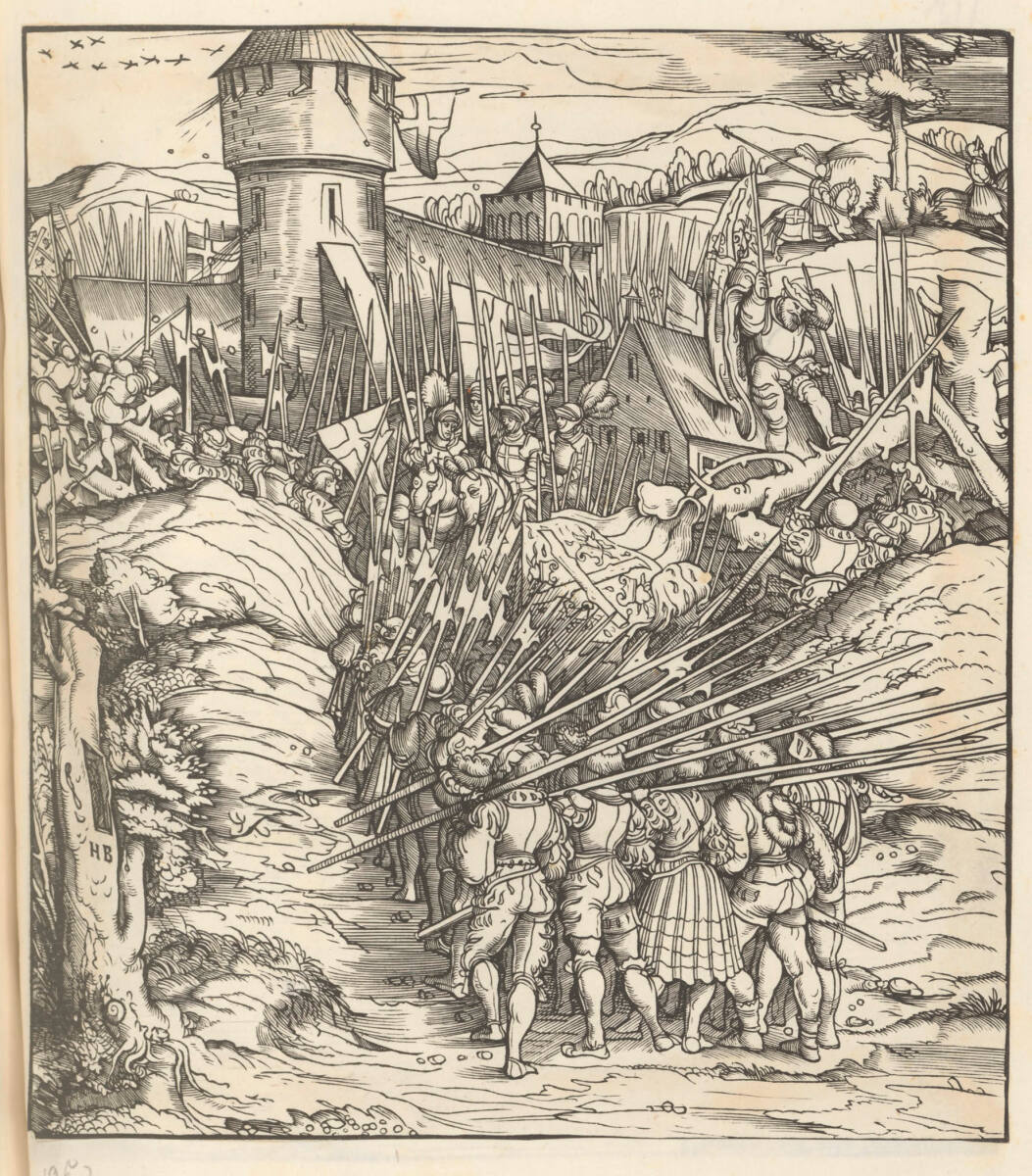 Weißkunig: Überfall auf Maastricht (?), 1514–1516