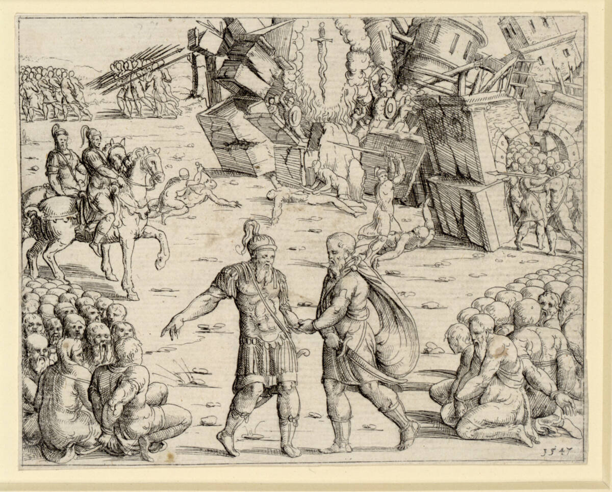 Das Ende Jerusalems, Augustin Hirschvogel, 1547
