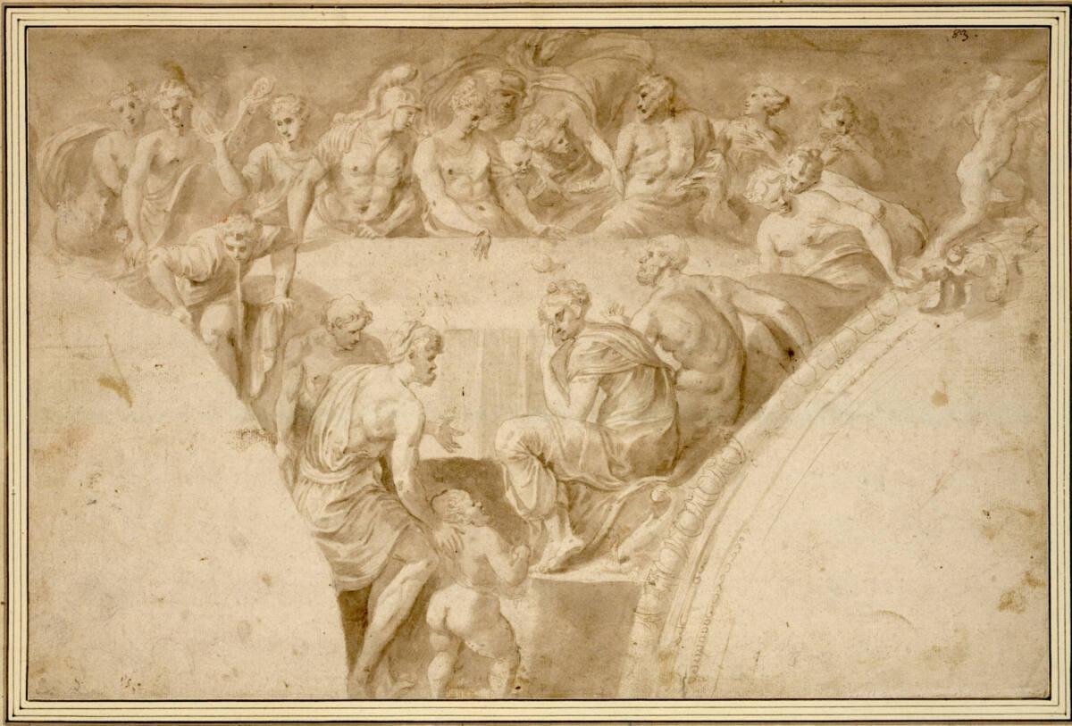 Anonym, Der Streit beim Hochzeitsmahl des Peleus und der Thetis (Zwickel), Inv. Nr.: 1971
