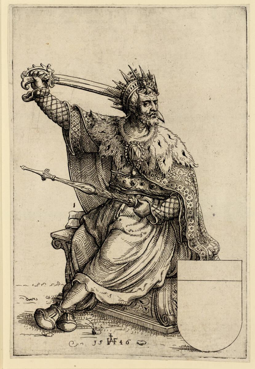 Augustin Hirschvogel, König Ferdinand I., Inv. Nr.: DG1930/2082