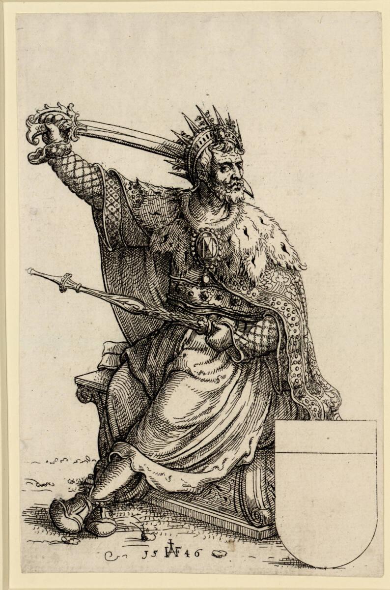 Augustin Hirschvogel, König Ferdinand I., Inv. Nr.: DG1930/2083