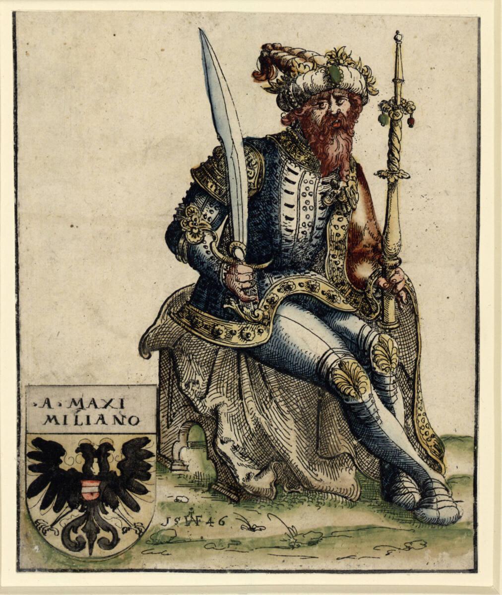 Augustin Hirschvogel, Kaiser Maximilian I., Inv. Nr.: DG1930/2085