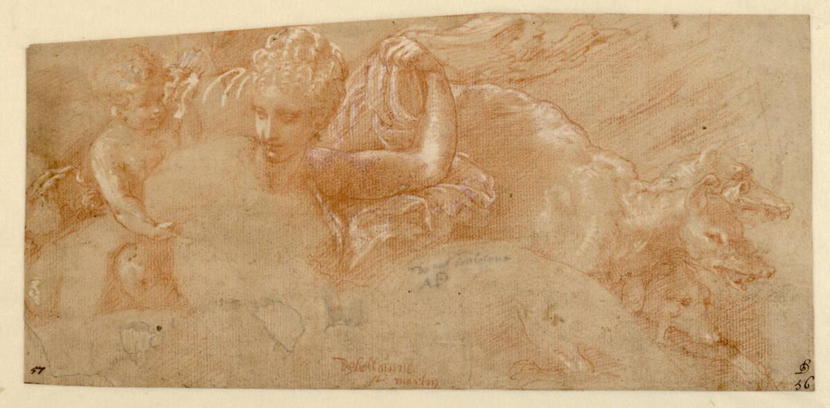 Francesco Primaticcio, Proserpina mit Amor und Zerberus, Inv. Nr.: 1972