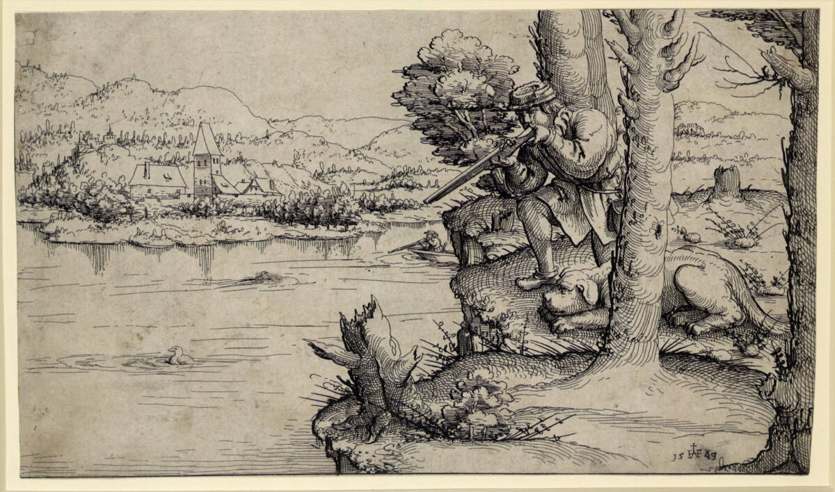 Die Entenjagd, Augustin Hirschvogel, 1545