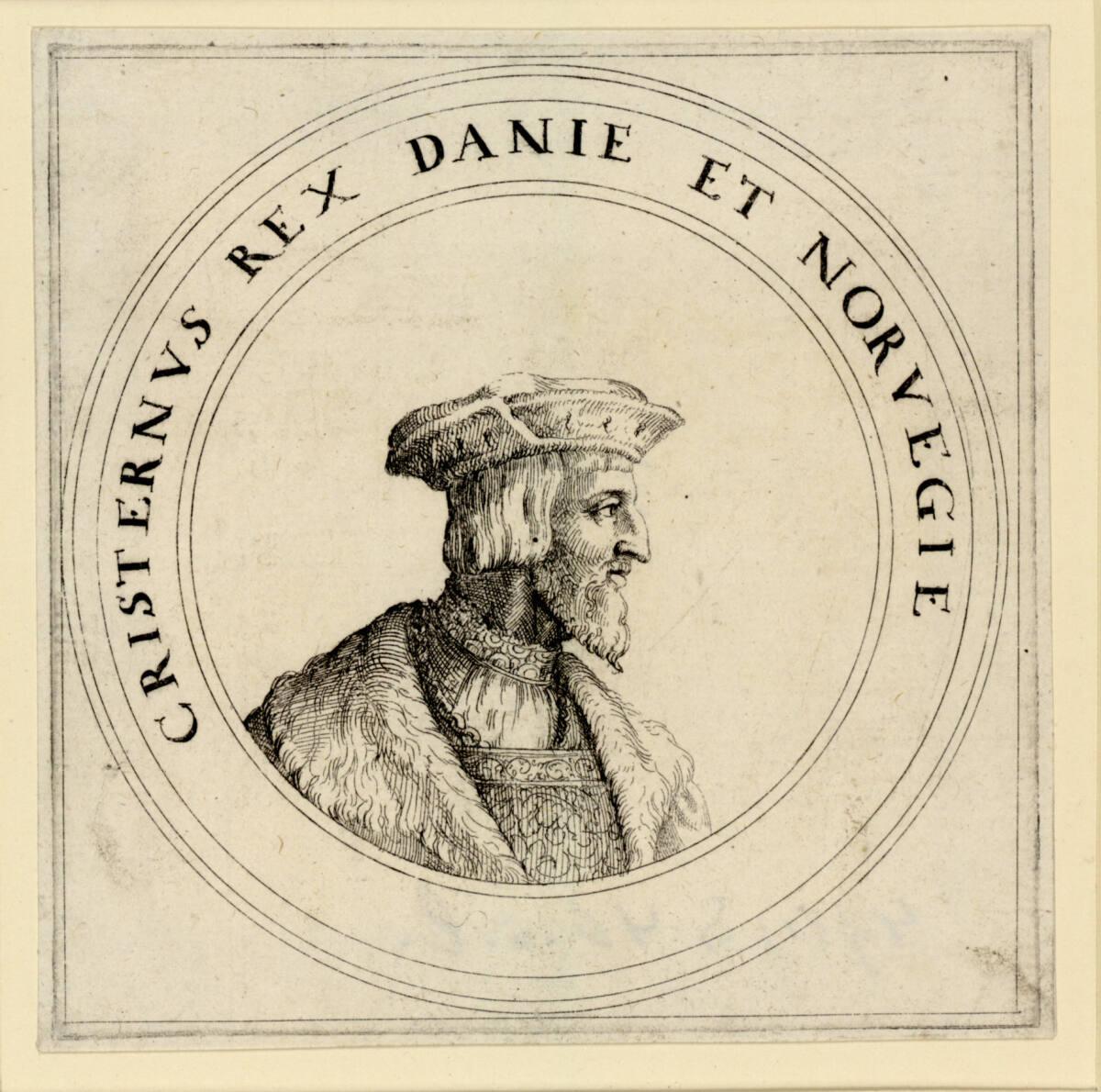 Augustin Hirschvogel, König Christian II. von Dänemark, Inv. Nr.: DG1930/2114