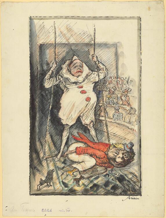 Alfred Kubin, Am Trapez, Inv. Nr.: 34448