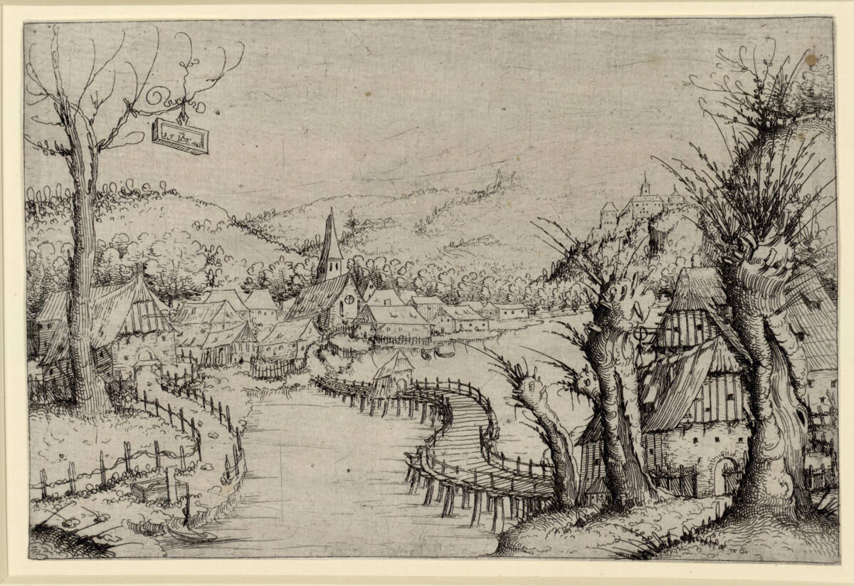 Flusslandschaft, Augustin Hirschvogel, 1546