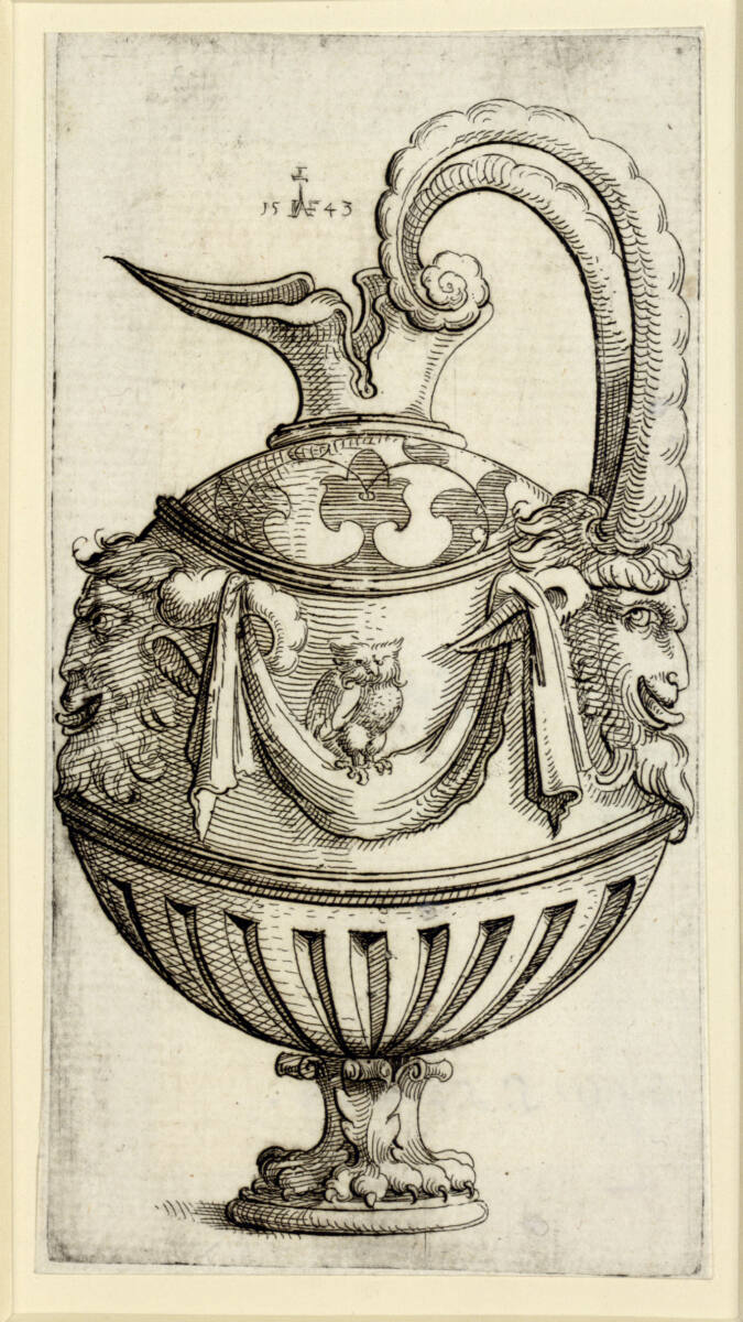 Kanne mit kugelförmigem Leib, Augustin Hirschvogel, 1543