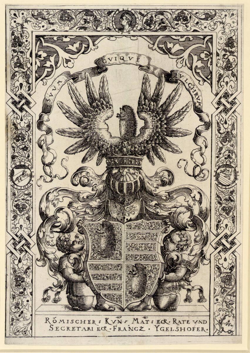 Augustin Hirschvogel, Wappen des Franz Igelshofer, Inv. Nr.: DG1930/2234