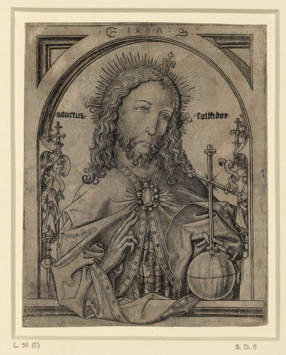 Meister E.S., Der segnende Erlöser in Halbfigur, Inv. Nr.: DG1931/18