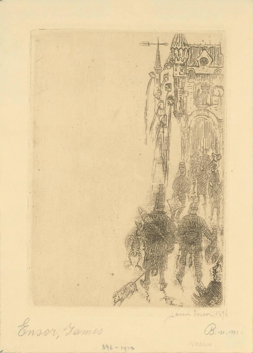 James Ensor, Menü für Charles Vos, Inv. Nr.: DG1923/896