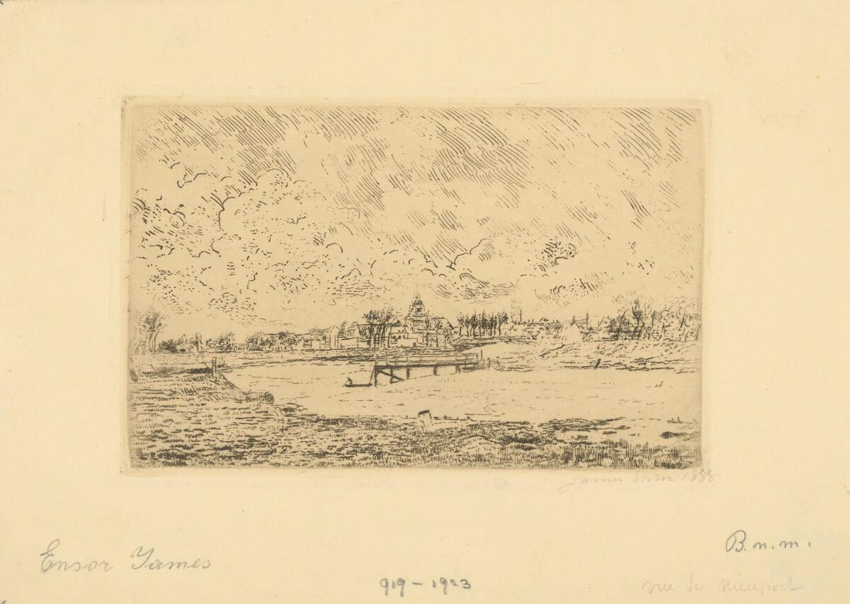 James Ensor, Ansicht von Nieuport, Inv. Nr.: DG1923/919