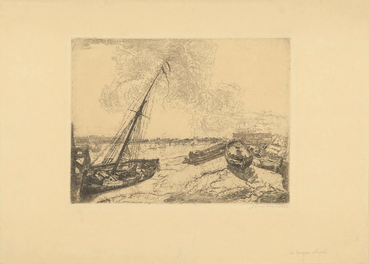 James Ensor, Gestrandete Boote, Inv. Nr.: DGNF6537